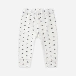 Quincy Mae Pointelle Leggings | Indigo Ditsy